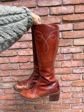 Dexter Chestnut Brown Vintage Leather Boots
